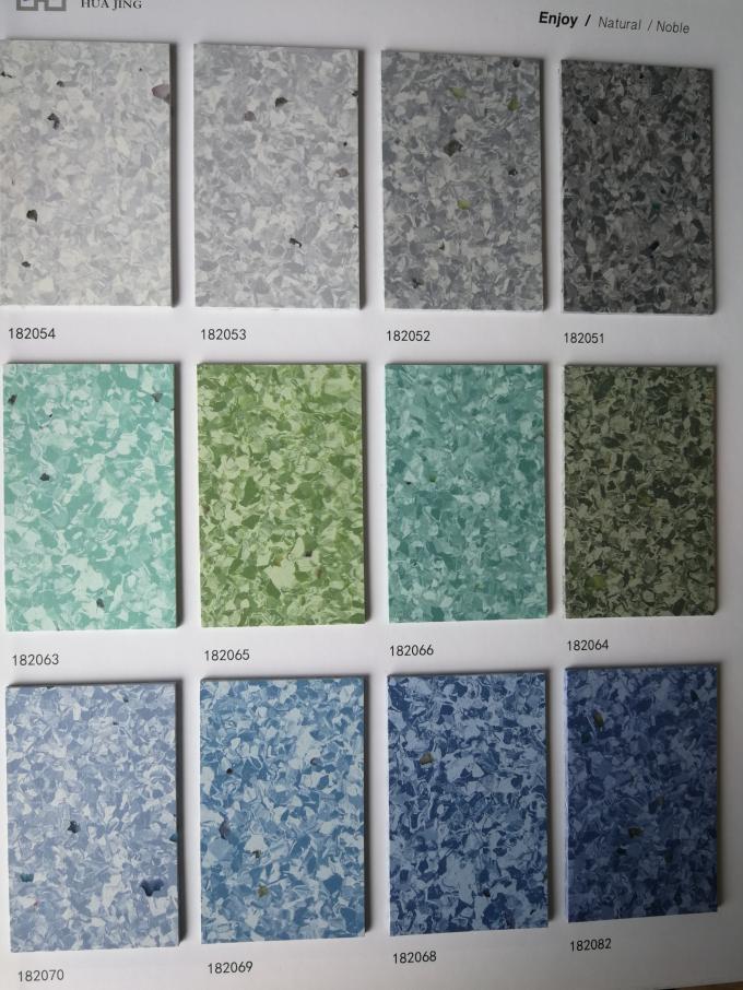Hochleistung homogener PVC-Bodenbelag für hoch- Verkehr und Industriegebiete 0